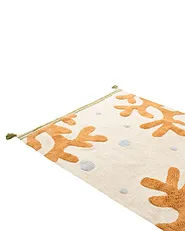 Kindervloerkleed JAJPUR  Lichtbeige 140 x 200 cm Katoen_1155047