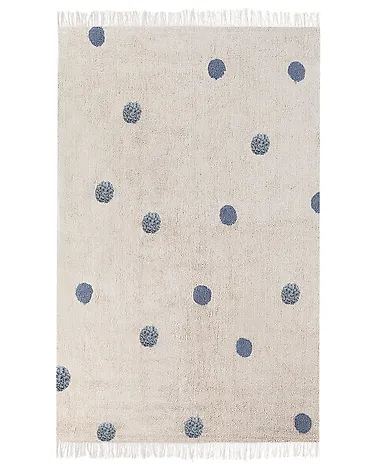 Kinderteppich DARDERE Blau 140 x 200 cm Baumwolle