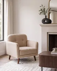 Living Room Set 4 Seater ETTRUM Boucle Beige_1113411