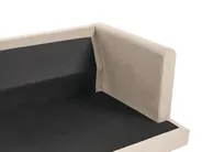 Sofa 3-Sitzer JARPEN Stoff Hellbraun_941520