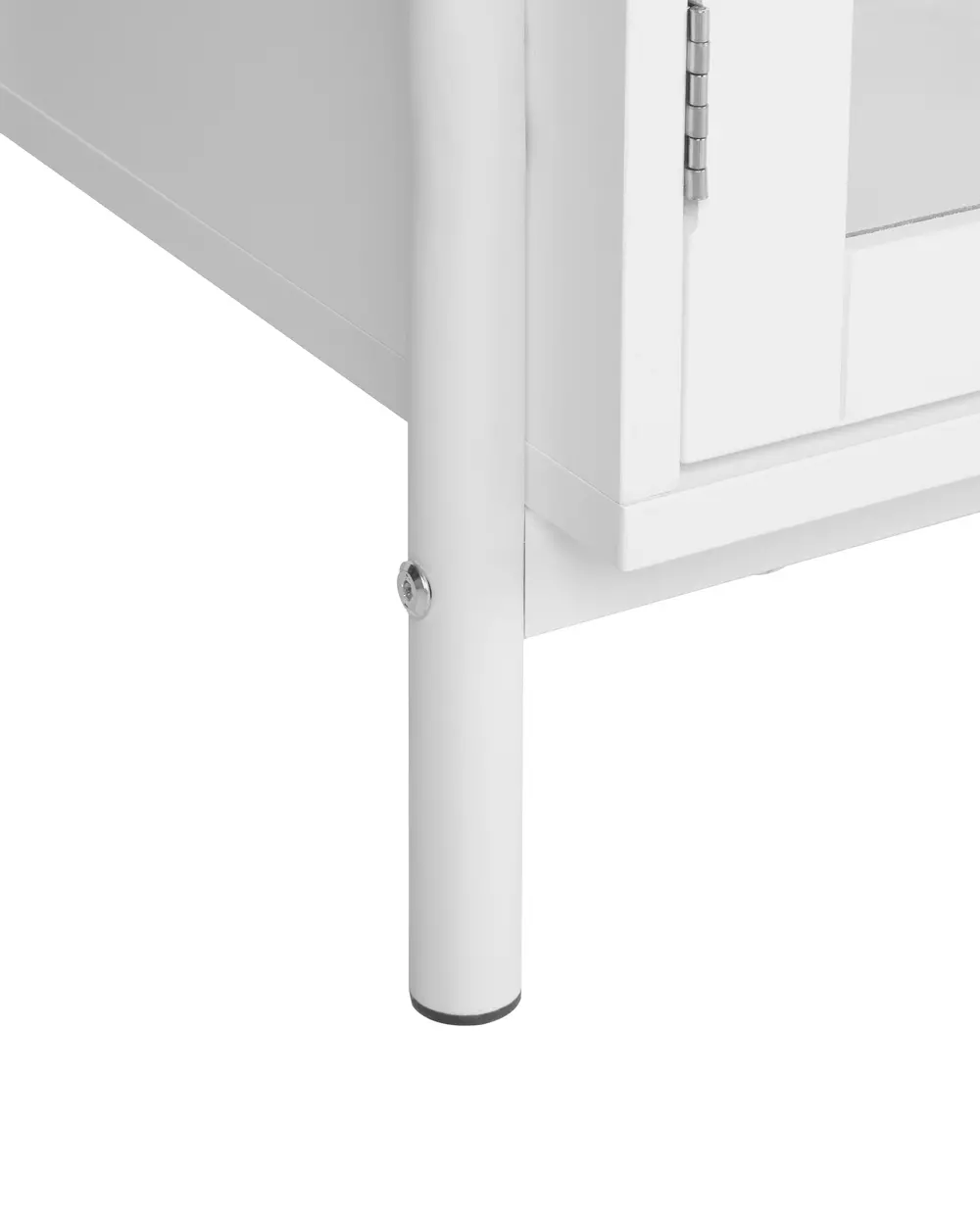 Vitrine mit Glastüren PARLIN 82 cm Weiß_913677