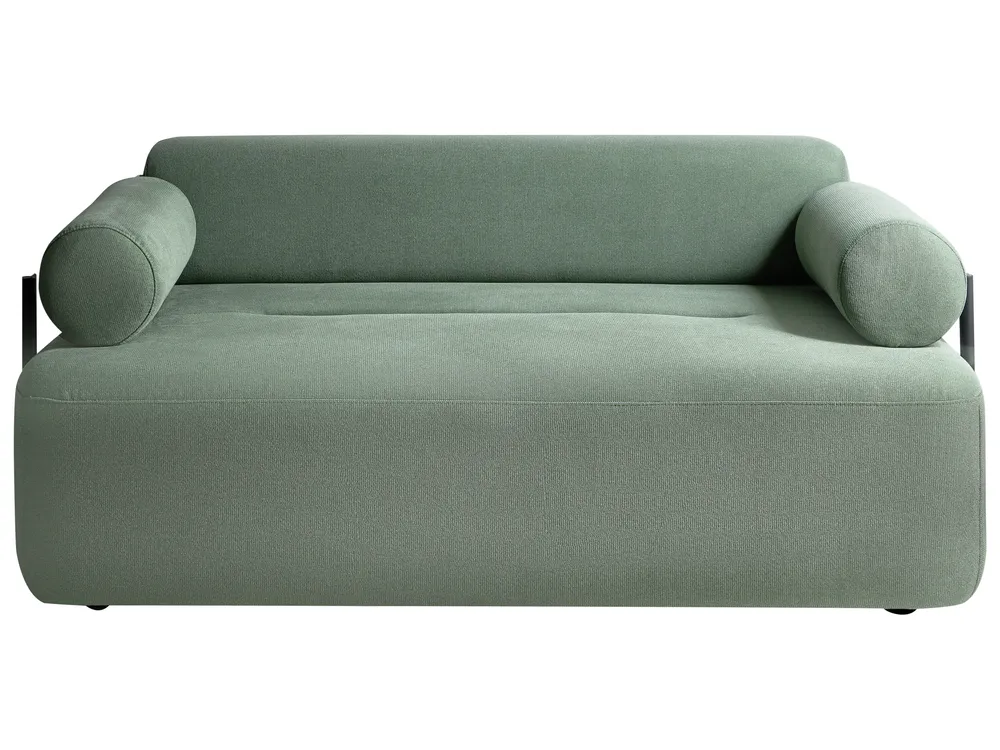 Sofa 2-Sitzer ELVA Stoff Hellgrün