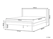 Postelja LIBERMONT 140 x 200 cm temni pepel_912685