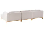 Ecksofa 5-Sitzer VENG Stoff Hellbeige linksseitig_1009678
