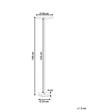 LED Stehlampe EVENLODE mit Dimmer Metall Schwarz_1141374
