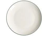 Tafelservice 24-teilig CUMIN Porzellan Cremeweiß / Grün_1061845
