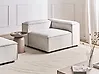 Eckmodul ARDAL Cord Cremeweiß linksseitig