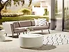 Gartensofa 3-Sitzer LORETELLO Beige linksseitig