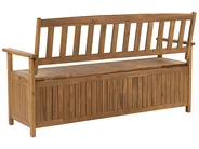 Gartenbank SOVANA 160 cm mit Stauraum Akazienholz Braun_846408