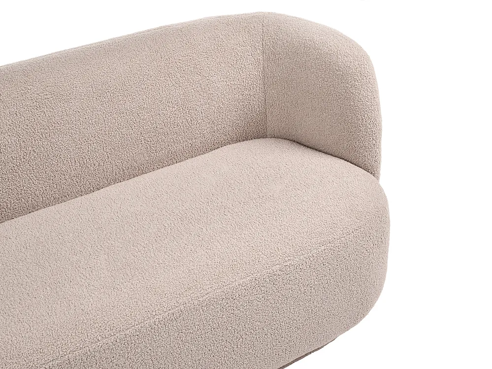 Sofa 3 Seater MELLOSA Boucle Beige_1197307