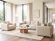 Sessel LUVOS Stoff Hellbeige_1159101