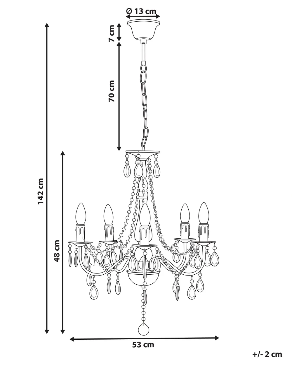 Chandelier BLAKNEY Silver_1164468