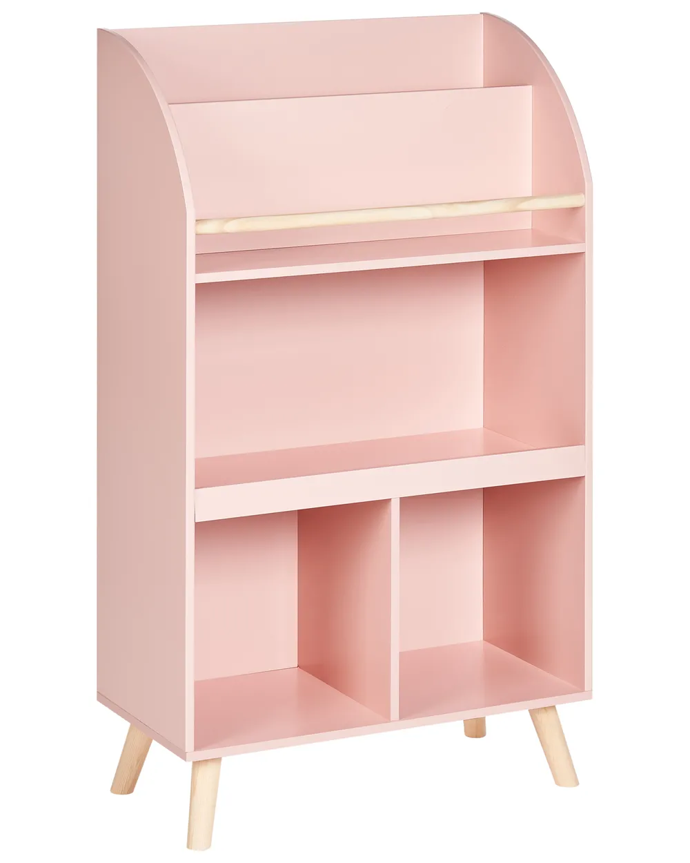 Bücherregal mit 3 Ebenen LILOET 102 cm Pastellrosa