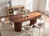 Dining Table SHERIDAN Dark Ash Wood 180 cm 100 cm
