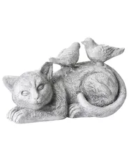Gartenfigur KALELA Katze Grau_999914