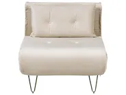 Sofa Set 3-Sitzer VESTFOLD Samtstoff Beige_851618