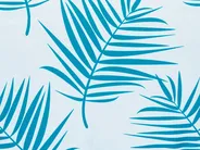 Gartenkissen 3er Set BIRDWOOD Pflanzenmuster 30 x 50 cm 45 x 45 cm Blau_1135382
