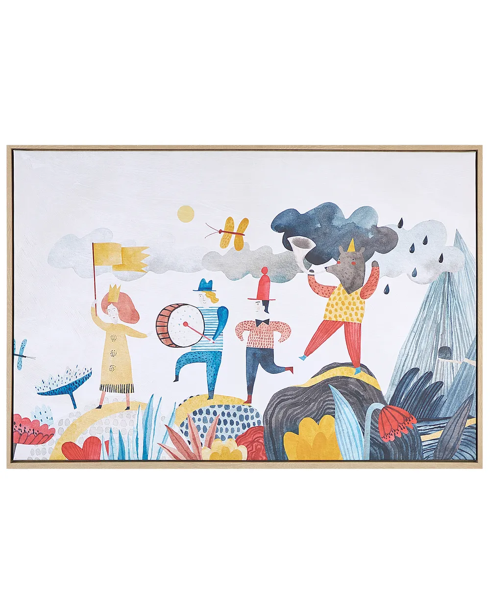 Canvas BIBBIENA 63 x 99 cm Kindermotiv Bunt