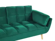 Sofa Bed 3 Seater ASBY Velvet Green_788041