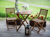 Bistro Set klappbar FIJI Akazienholz Hellbraun