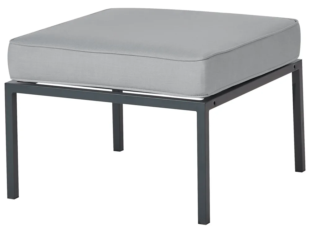 Lounge Set mit Tisch 5-Sitzer SKALA Metall Dunkelgrau_934689