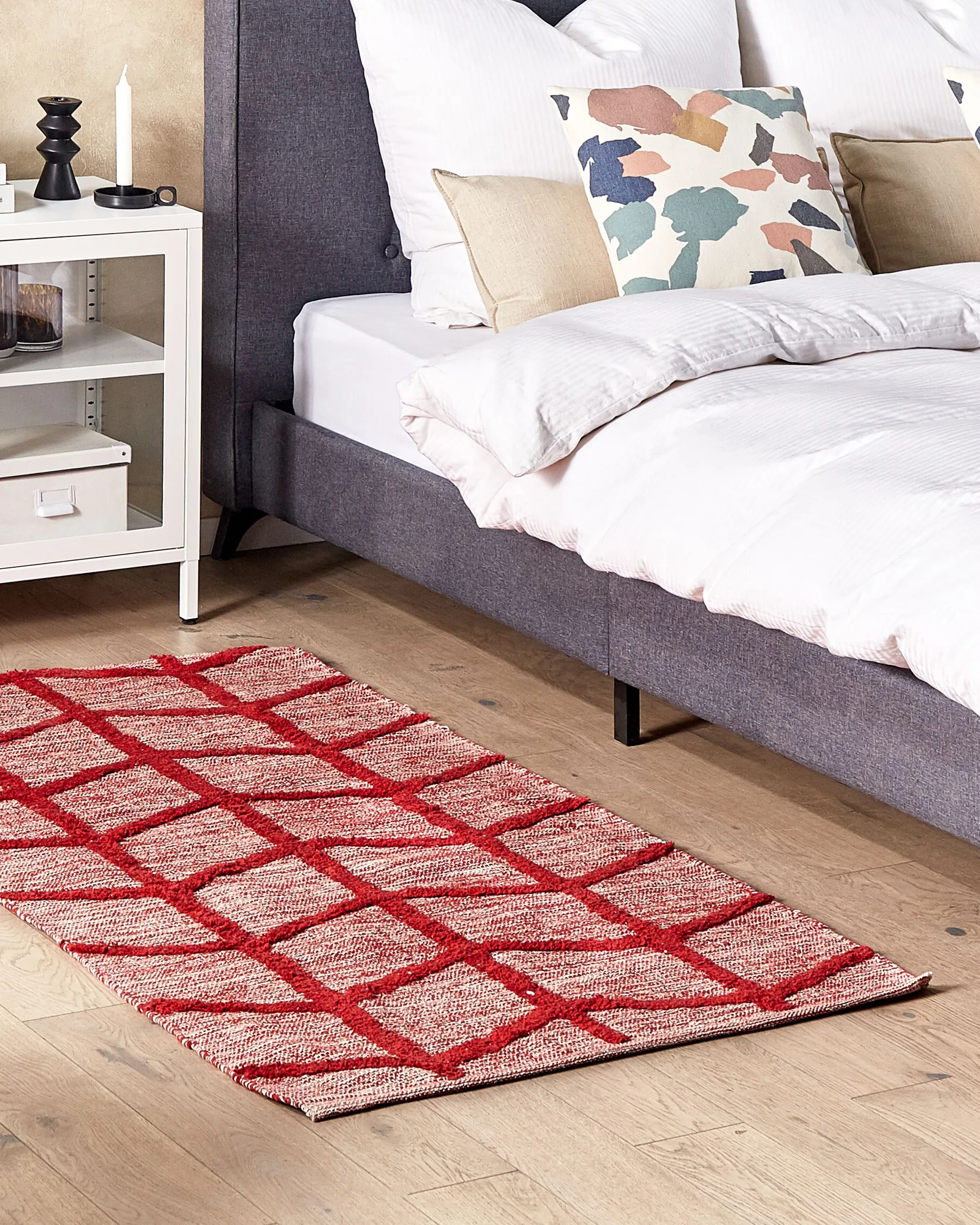 Teppich SIVAS Rot 80 x 150 cm Baumwolle_839708
