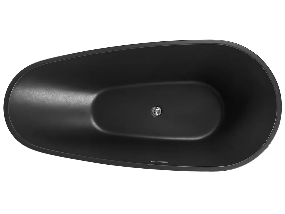 Freistehende Badewanne GUIANA 173 x 82 cm Schwarz_806626