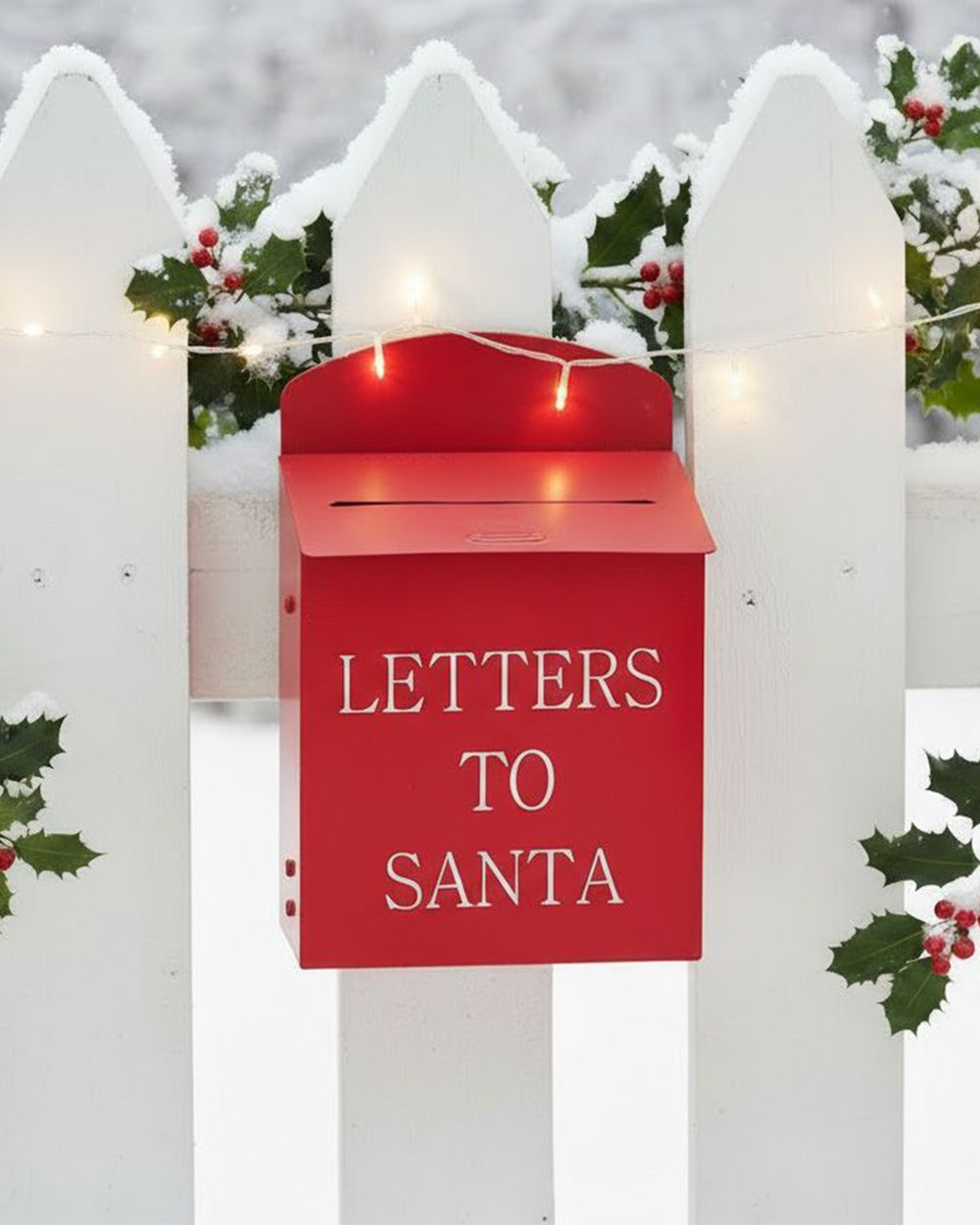 Santa Post Box FORSSA 30 cm Red