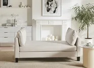 Chaise Longue ARCHIANE Fabric Light Beige_1037507