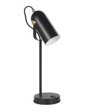 Desk Lamp TYRIA Adjustable Metal Black_772251