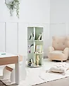 Drehbares Bücherregal CANEY 94 cm Hellgrün