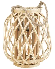 Laterne MAURITIUS 30 cm Weidenholz Naturfarben_734180