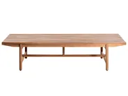 Gartenbank mit Auflage GIAVENO 210 cm Akazienholz Cremeweiß_989053