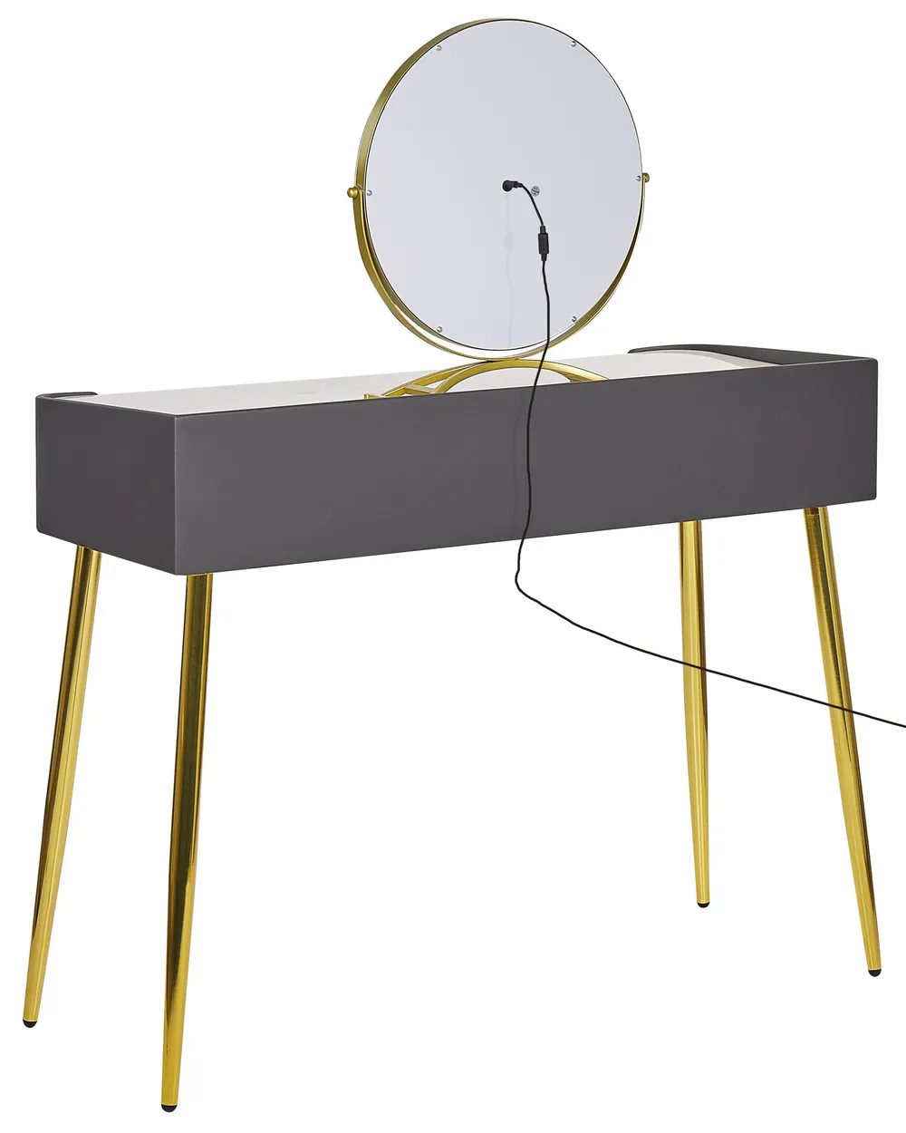 green emerald velvet dress Marie Grey Dressing Table with Drawers  Laura James Ireland