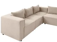 U-förmiges Modulsofa 8-Sitzer AXEBO Bouclé Beige_1077293
