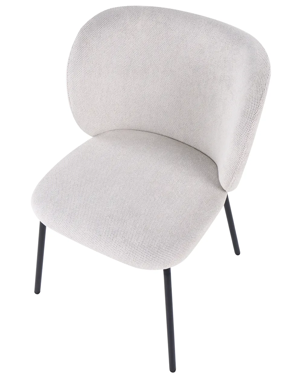 Set of 2 Dining Chairs CALERA Fabric Off-White_1055186
