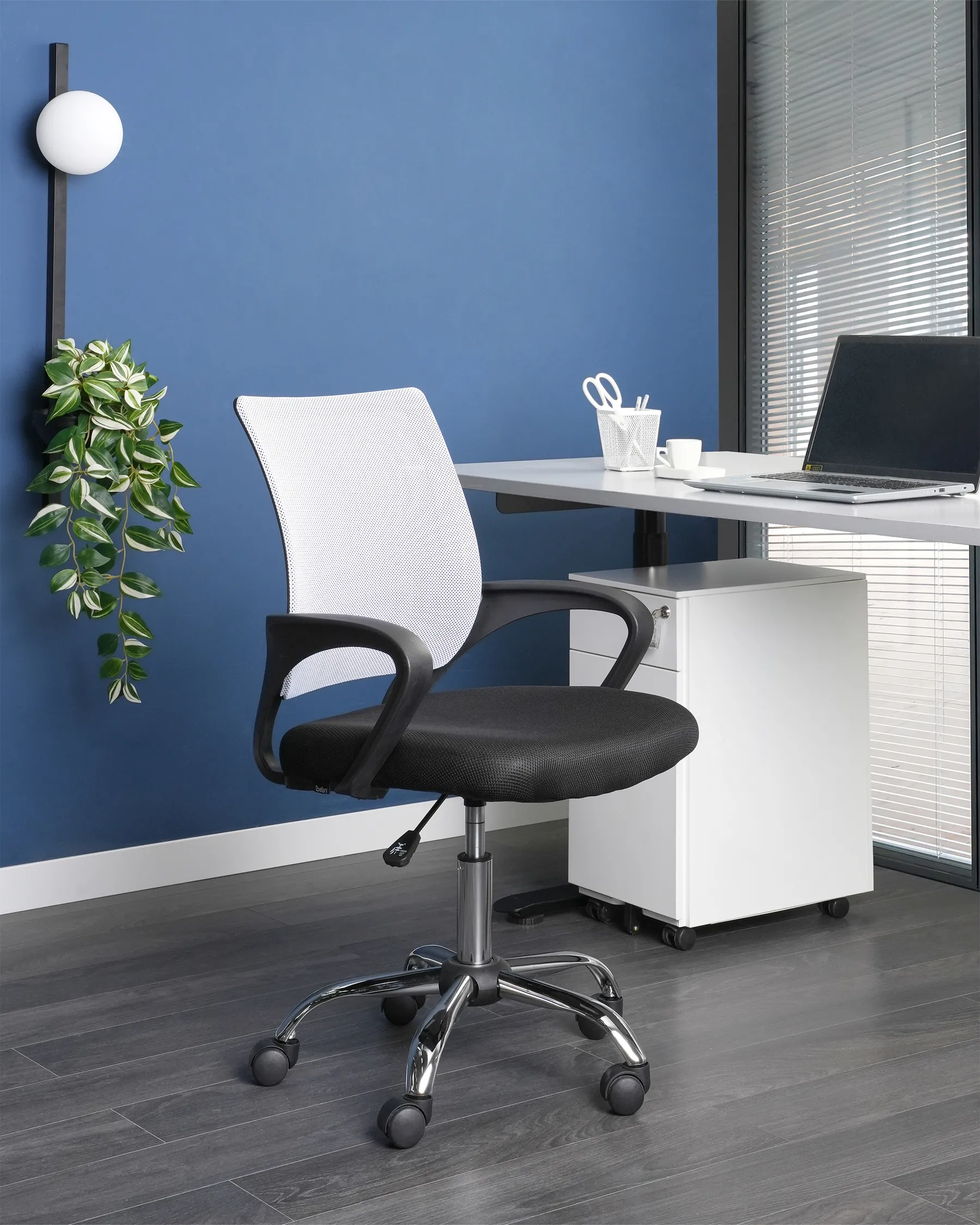 Bürostuhl SOLID Schwarz / Weiß_966835