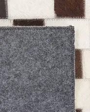 Rug KAYABEY Beige 140 x 200 cm Leather_780697
