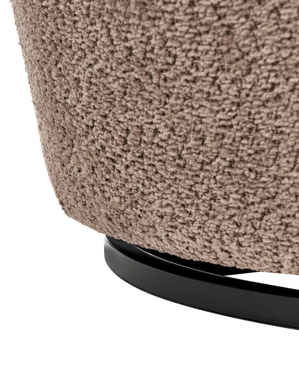 Swivel Armchair KUOLPA Chenille Taupe_1070388