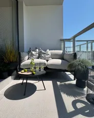 Gartensofa 2-Sitzer ESPERIA Metall Grau_933212