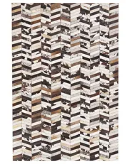 Rug AKYELE Brown 160 x 230 cm Leather_780766