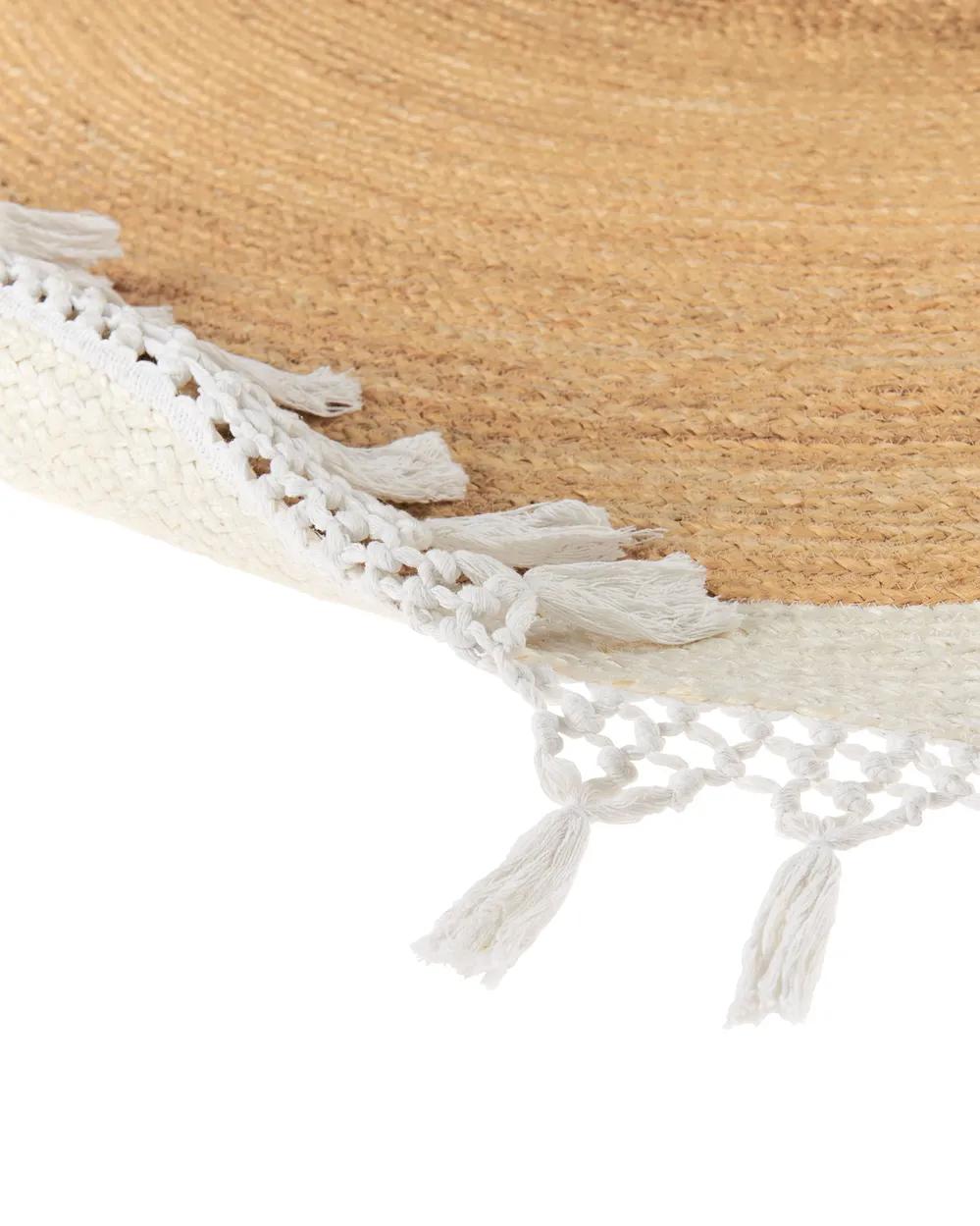 Rug MARTS White ø 200 cm Jute_958890