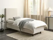 Adjustable Bed Fabric DUKE II 80 x 200 cm (EU Small Single) Light Beige_910498