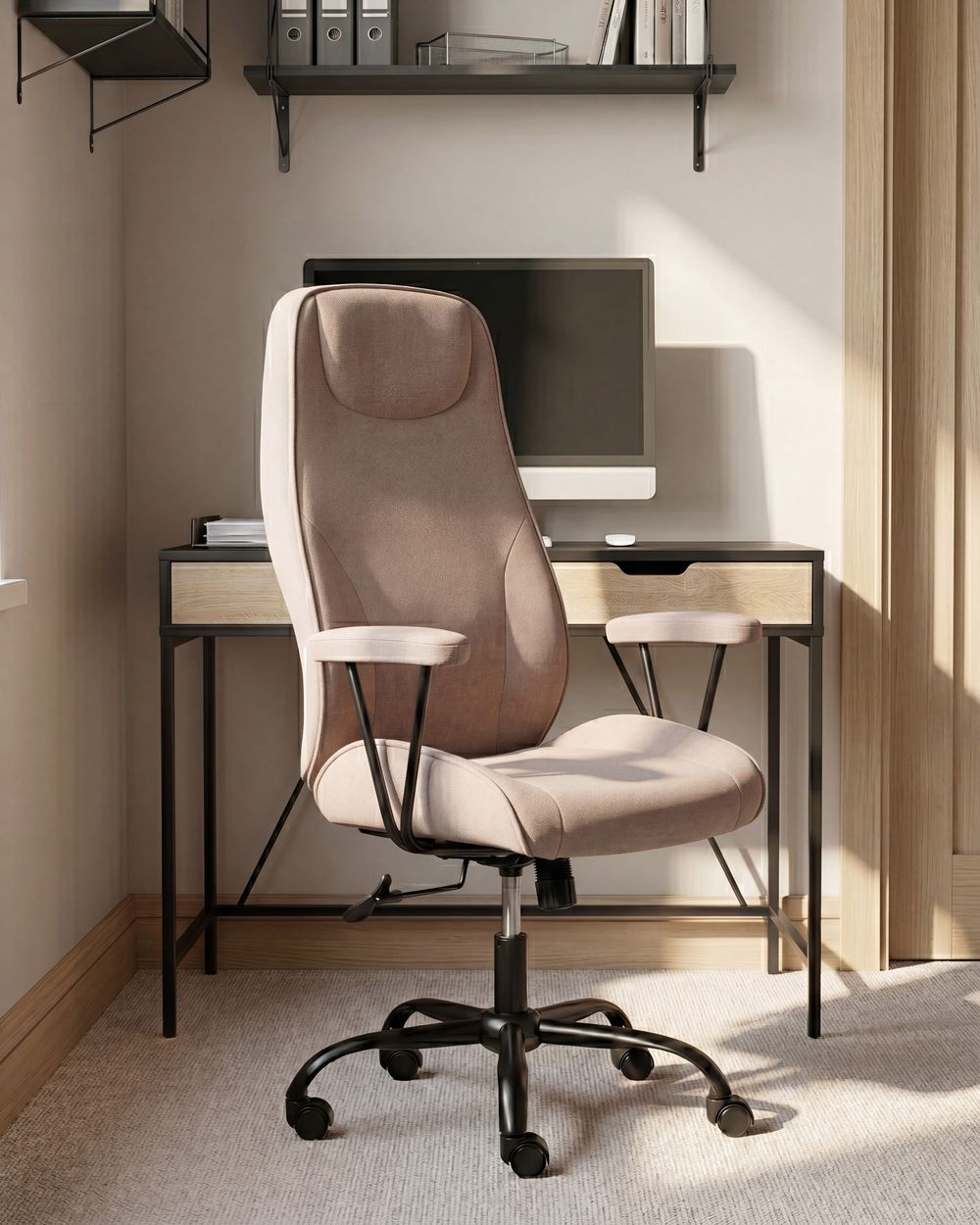 Office Chair TITAN Fabric Taupe