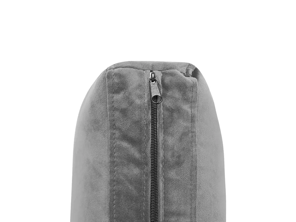 Ottomane EVJA Samtstoff Grau_789404