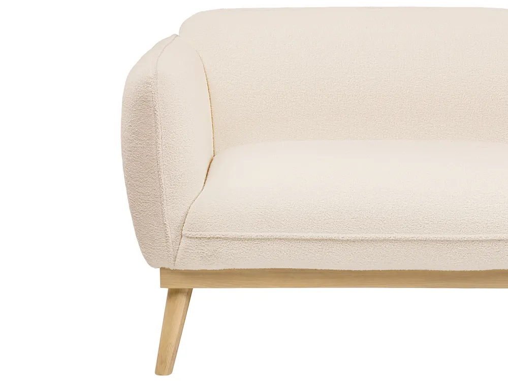 Sofa 3-Sitzer LJUNG Bouclé Hellbeige_1076603