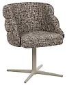 Esszimmerstuhl drehbar YOUNGSTOWN Stoff Taupe