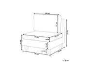 Sesselmodul UNSTAD Stoff Dunkelgrau_893611