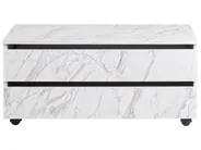 Badezimmerschrank TERESINA mit Rädern 80 cm Weißer Marmor_983993