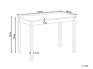 Dining Table GEORGIA Light Oak 110 cm 60 cm_1070991